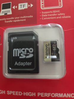 New lenovo 512gb micro SD