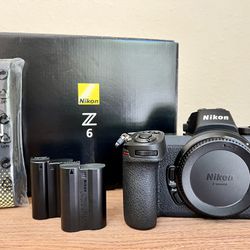 Nikon Z6 24.5MP Full-Frame Mirrorless Body With Extras
