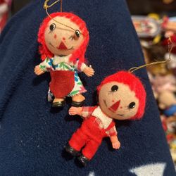 Vintage Raggedy Ann And Andy Made In Hong Kong