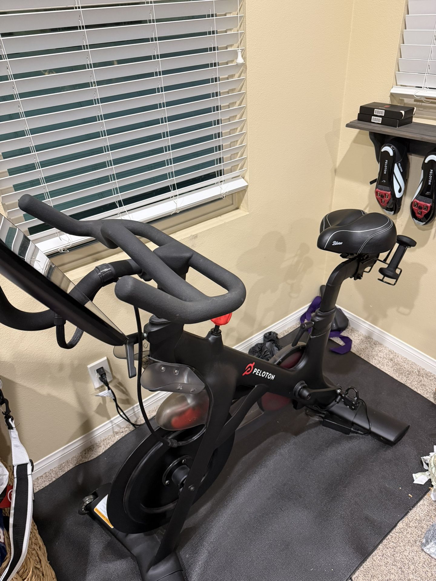 Peloton Bike And  Shoes 