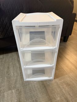3 Drawer Plastic Storage Organizer