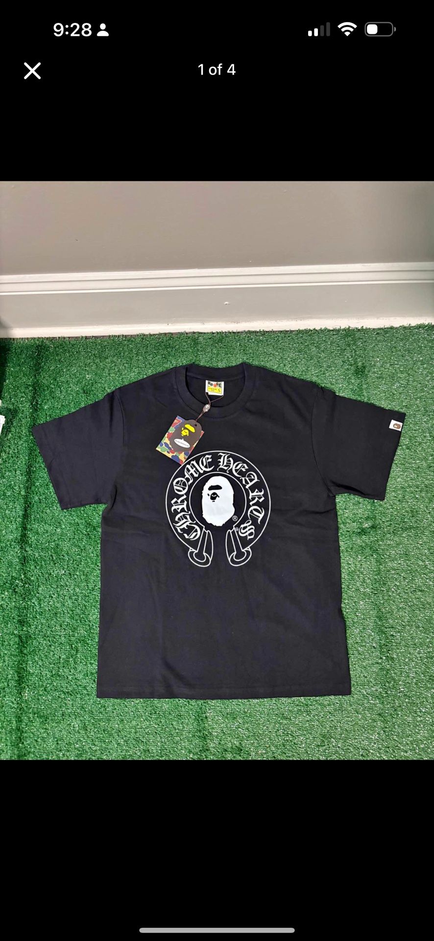 Bape x Chrome Heart Black Shirt 