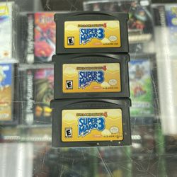 Super Mario Bros 3 GBA $35-$40 Each Gamehogs 11am-7pm