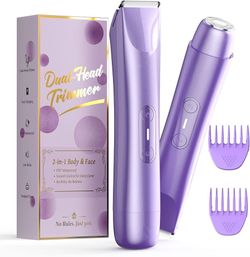 Purple  2 in 1 Dual Head Electric Razors