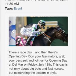 Opening Day Del Mar Horse Races
