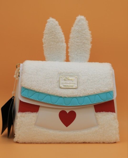 Loungefly Disney Alice in Wonderland White Rabbit Figural Crossbody Bag