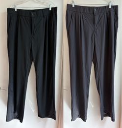 Men's Stretch Waist Comfort Slacks Casual Performance 2 Pack 2XL x 33 Black Gray