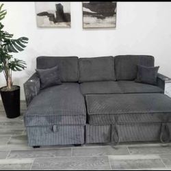 Corduroy Couch  Pull Up Bed New In Box/gray,black,ivory,brown 