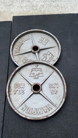 Hampton 45lbs metal plates