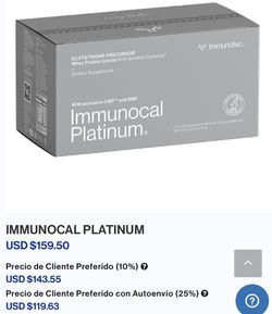 Immunocal /Not Free / Para Tu Sistema Inmunológico