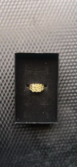 10k Solid Gold Nugget Ring