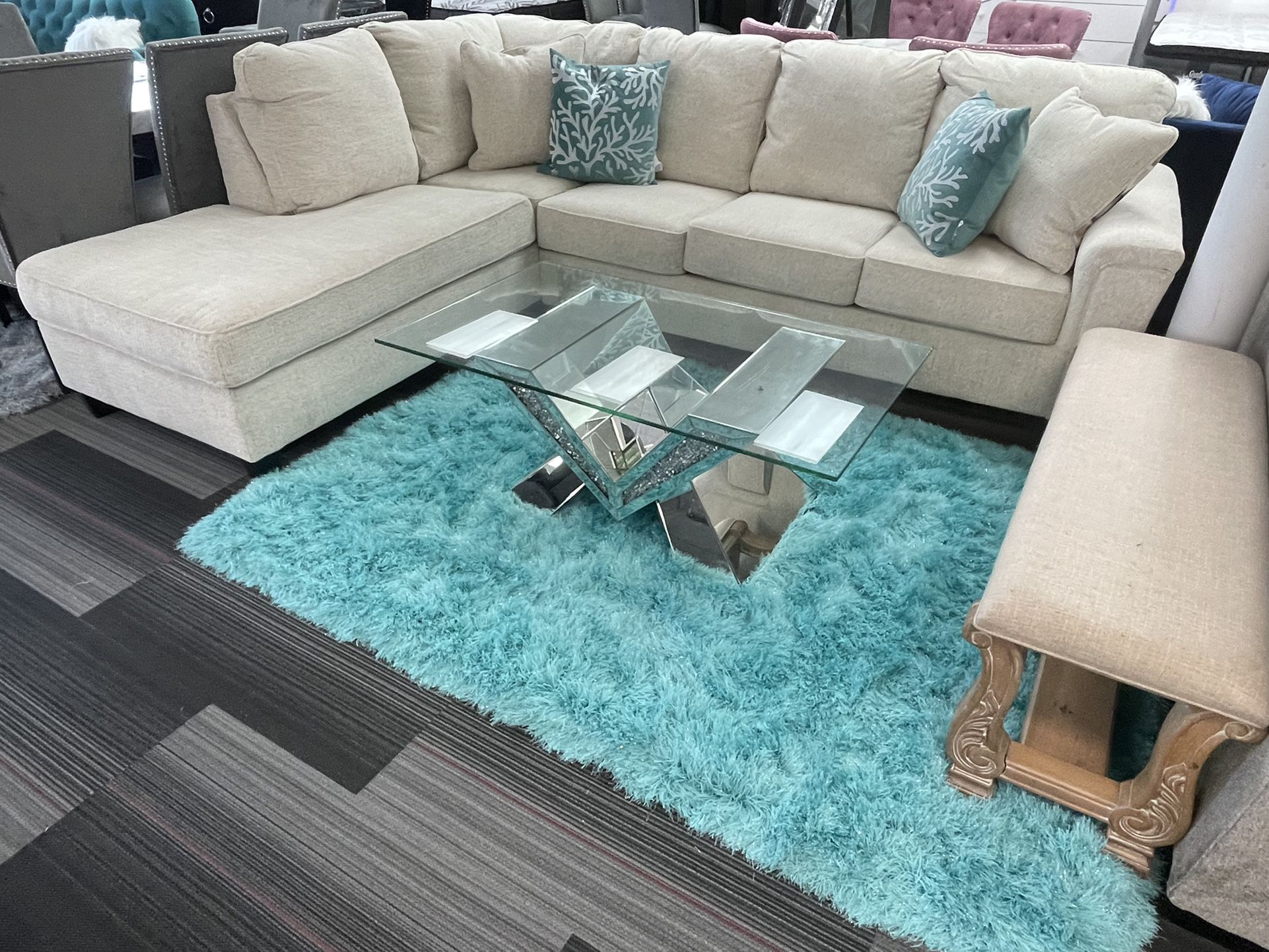 AVAILABLE IN STOCK- Sectionals With Chaise Sofa Beds Sleeper Sectional Livingroom 