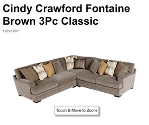 Fontaine Cindy Crawford 3 Piece Sectional 300 Obo For In Fontaine Cindy Crawford 3 Piece