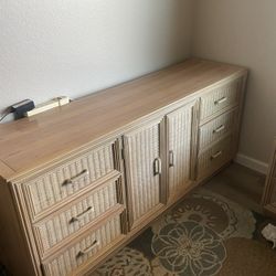 Vintage Palm Springs Rattan Bedroom Set