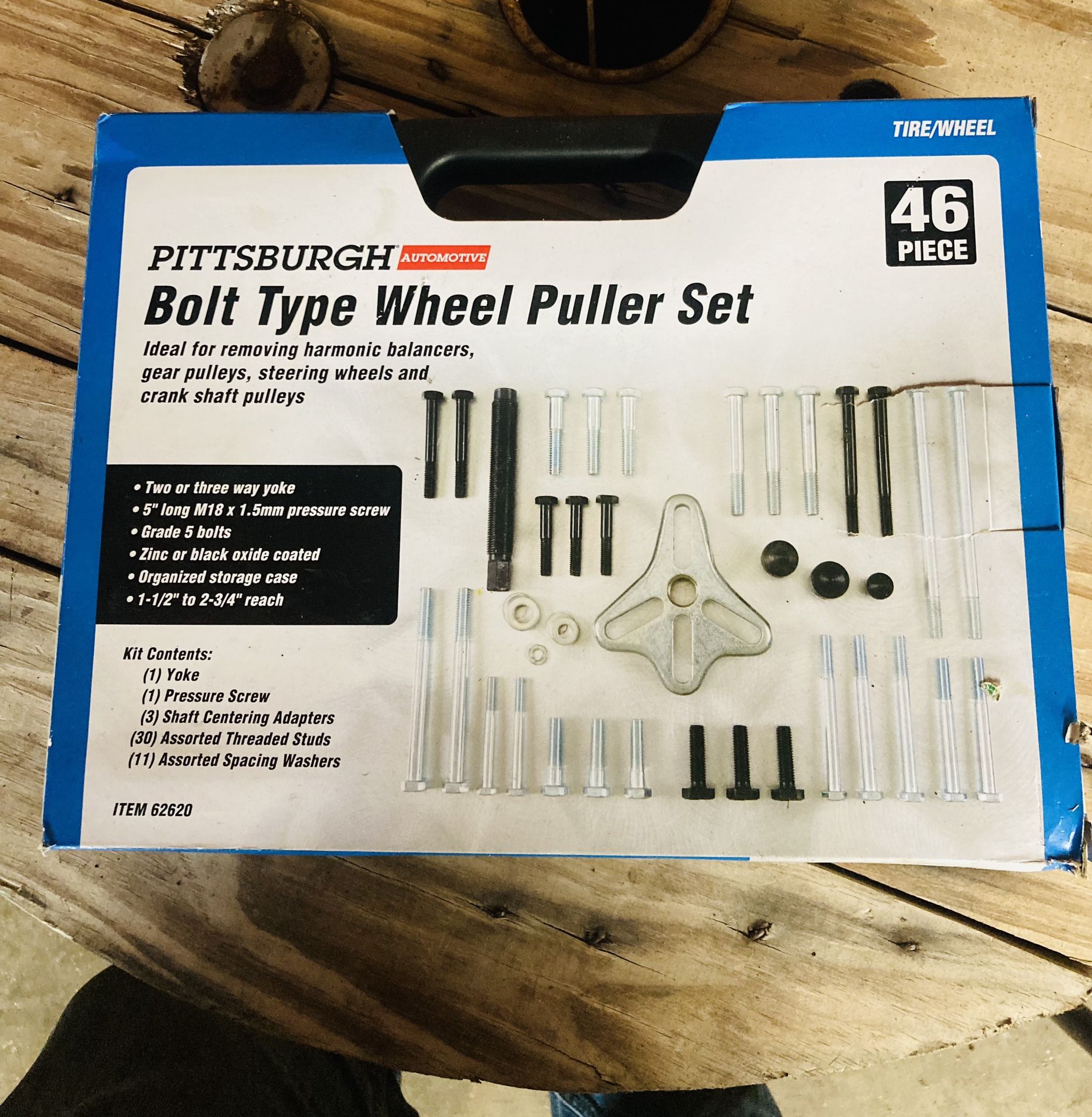 Pittsburgh Bolt Type Steering Wheel Puller Set