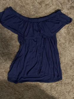 Shoulder stop navy shirt