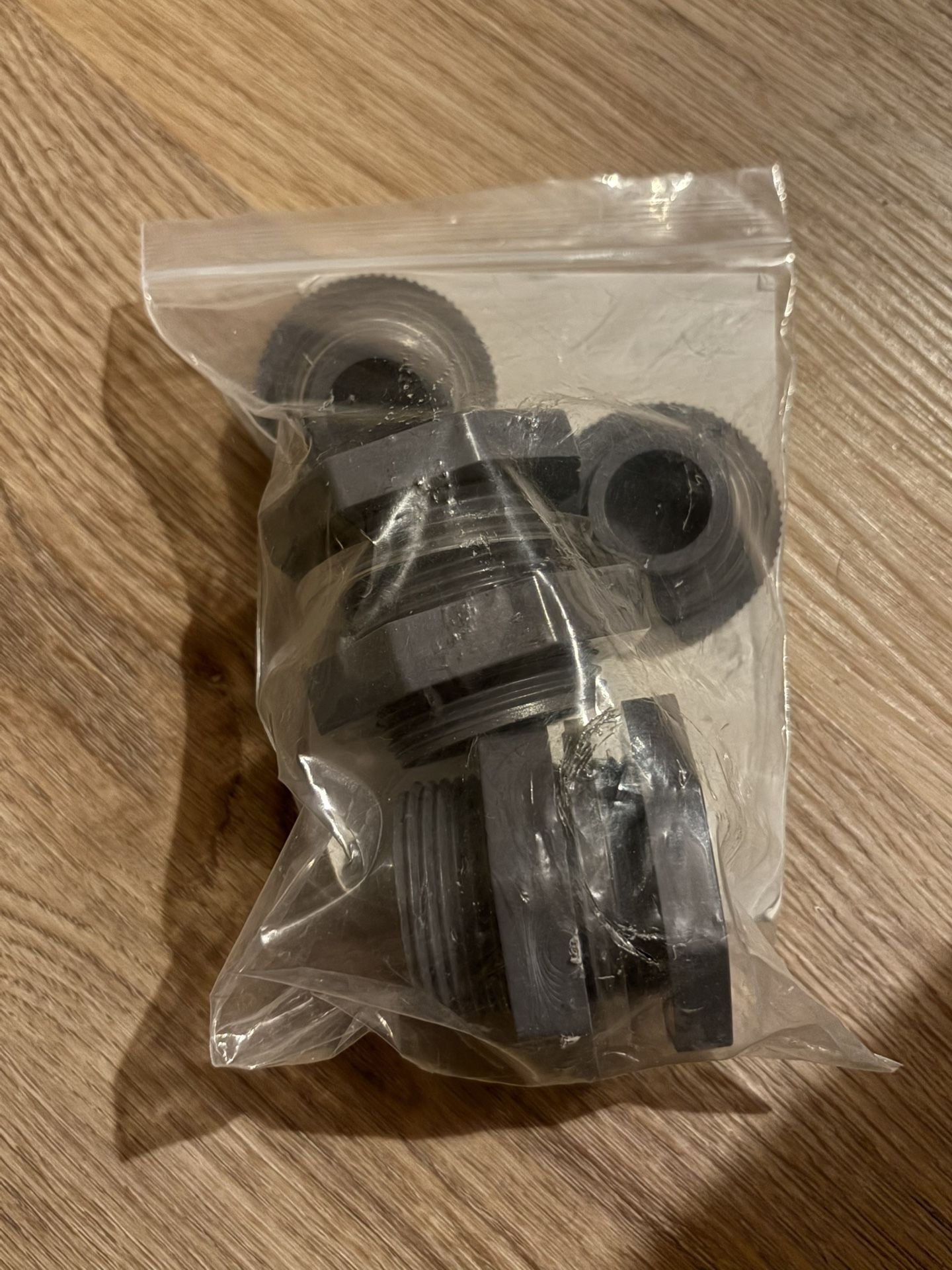 PVC Bulkhead Fitting And Plugs Rain Barrel Fish Tanks Aquarium