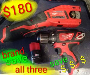 3 Milwaukee cordless tools brand new $ 180