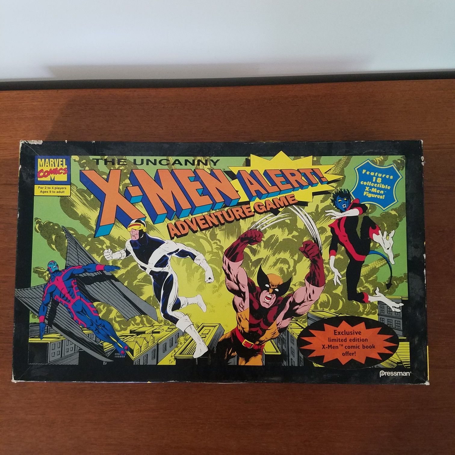 Uncanny X-Men Alert Adventure Board Game by Pressman 1992 Marvel Comics