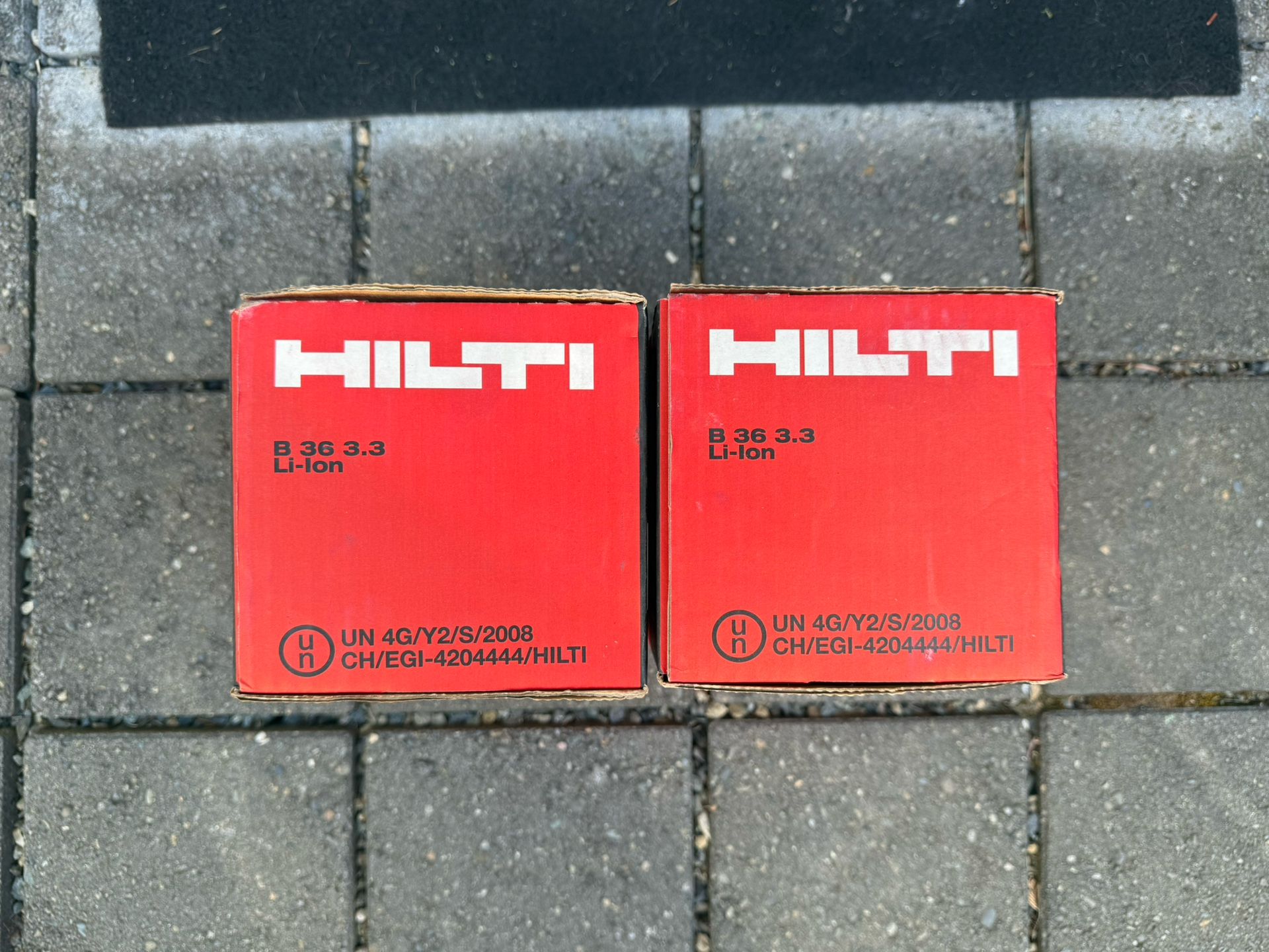 2 Brand New Hilti B36 3.3 Li-Ion Batteries β 36V Power Packs