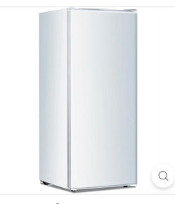 Kismile Upright Freezer, 6.0 Cu.ft Deep Freezer with Reversible Single Door,Removable Shelves, Small Stand Up Freezer