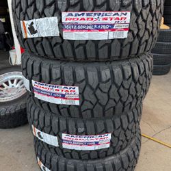 🚨‼️vendo Set De Llantas Lt 35x12.50 20 American R/T Tires