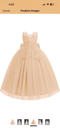 Champagne color toddler (4t) dress