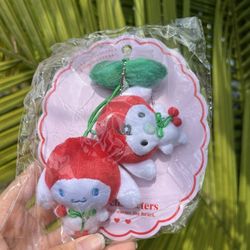 cinnamoroll cherry keychain plush 