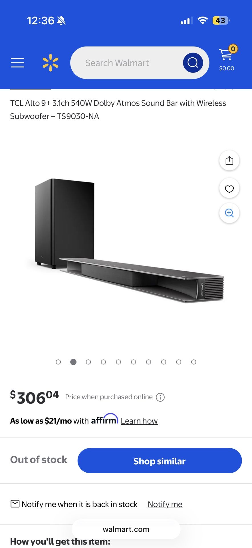 TCL Alto 9+ 3.1ch 540W Dolby Atmos Soundbar with Wireless Subwoofer – Excellent Condition
