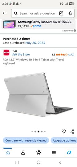 RCA 12.2" Windows 10 2-in-1 Tablet with Keyboard