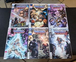 2018 DC INJUSTICE vs MASTERS OF THE UNIVERSE 1-6 COMIC COMPLETE SET HE-MAN MOVIE