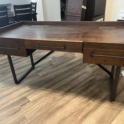 Dark Wood Executive Desk