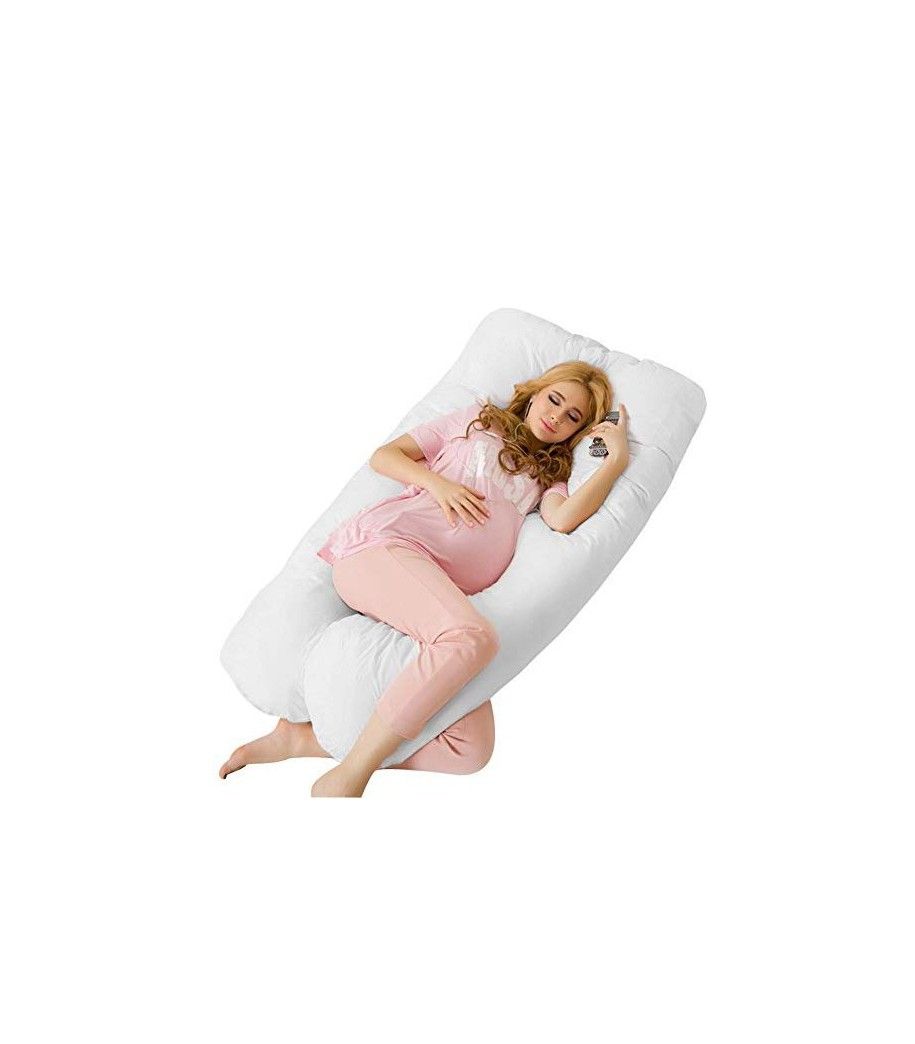 U Shape Pregnancy Pillow - Comfortable Maternity Pillow - for Side Sleeping - for Growing Tummy Support - with 100% Cotton