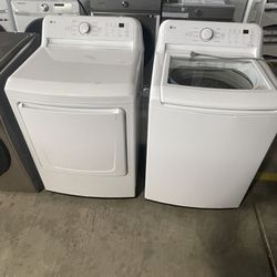 LG WASHER AND ELECTRIC DRYER