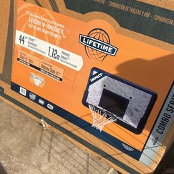 Brand New Lifetime Combo Series Basketball Slam It Rim Impact Backboard 