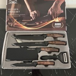 6 Piece Knife Set - New