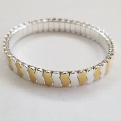 Bracelet Two Tone Strech Design 