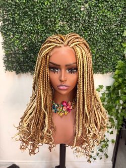 Blonde Box Braid wig