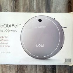  bObsweep bObi Pet 2.0 Robotic  Robot Vacuum Cleaner and Mop Silver (BRAND NEW)