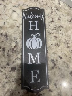 Small metal sign