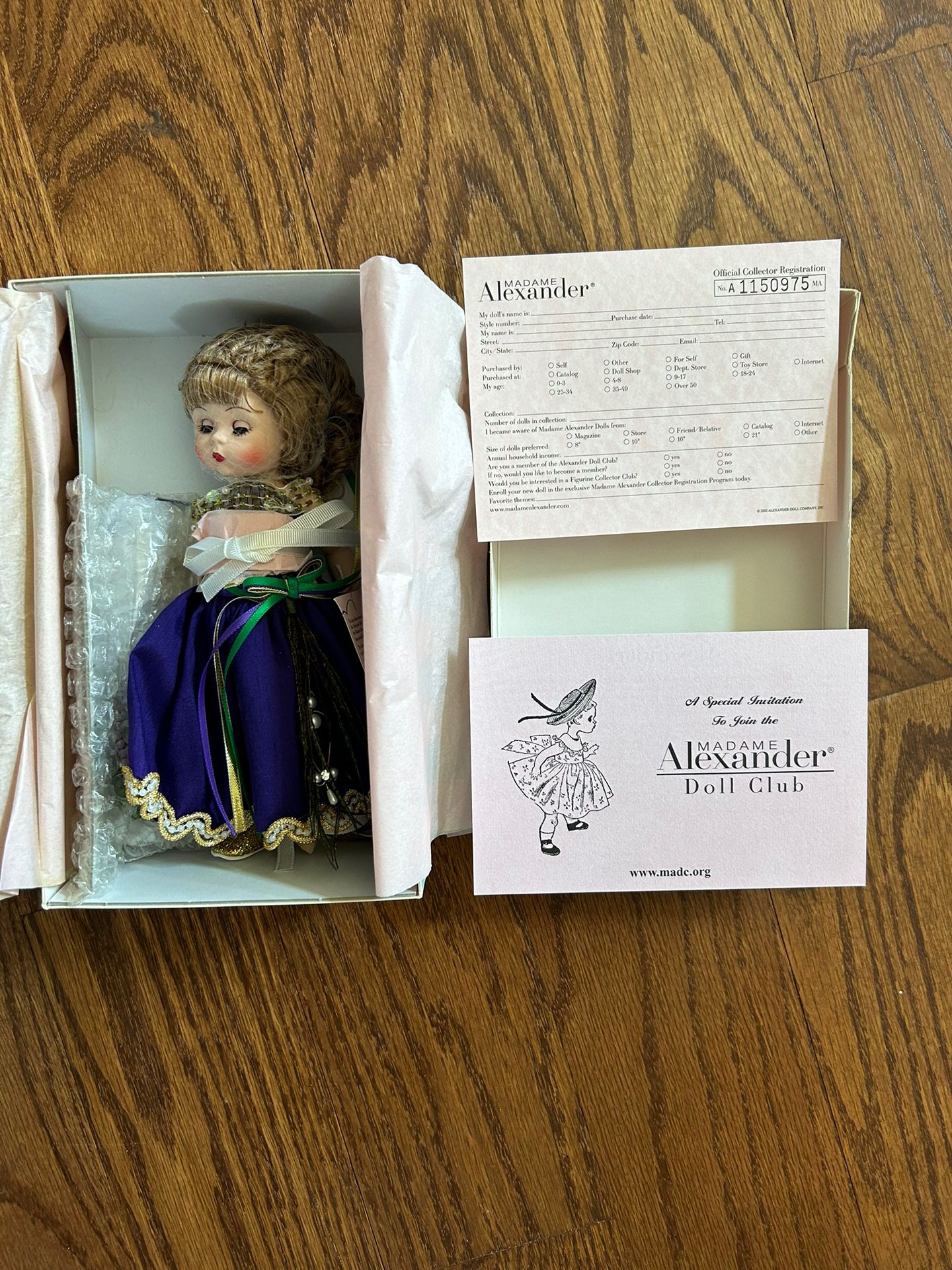 2005 Madame Alexander The Spirit Of New Orleans 8” Doll