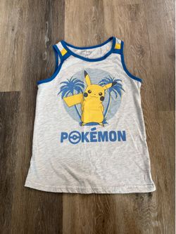 Size 7 - kids jumping beans Pokemon Pikachu tank