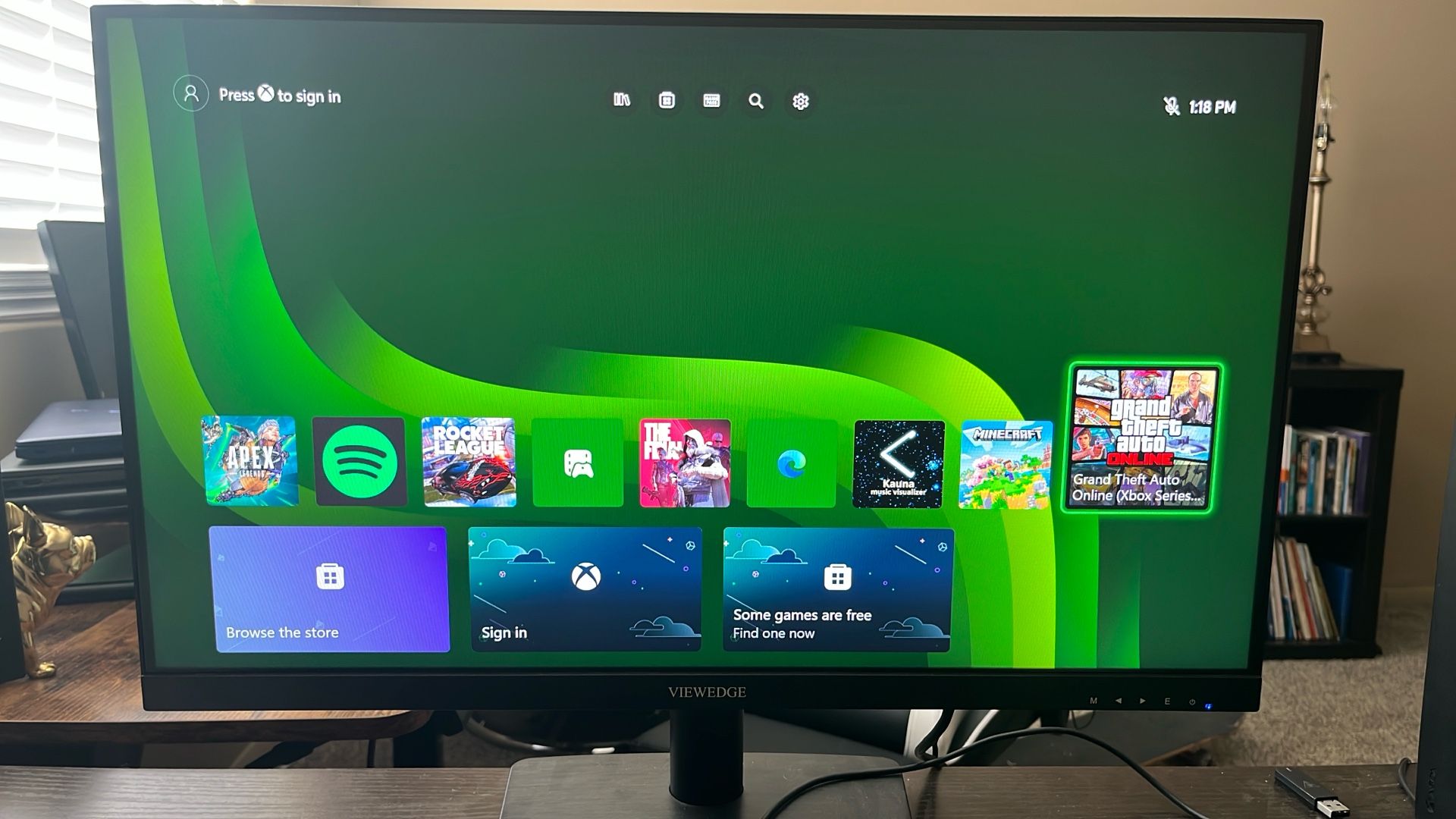 ViewEdge Gaming Monitor Matte Screen 24"