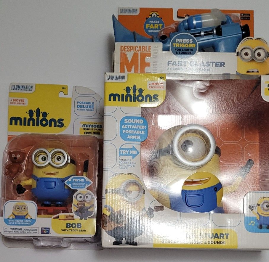 Despicable Me Series: 3 Miscellaneous Minions Toys