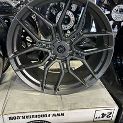 X12. FORGESTAR.  GUN METAL.  24x10.  6x139
