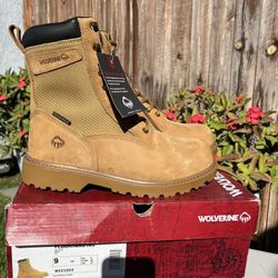 WOLVERINE STEEL TOE BOOTS SIZE 8 9 And 10.5