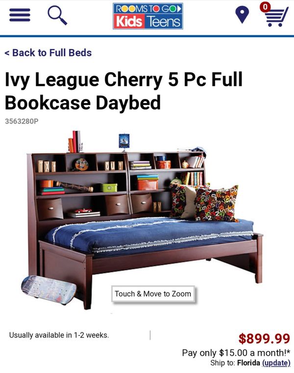 Rooms To Go Ivy League Full Size Bed With Bookcases For In Rooms To Go Ivy League Full Size Bed With Bookcases For In Winter Garden Fl Offerup