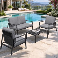 4pc Outdoor Patio Furniture Set 
