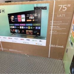 75 Tv Free Delivery $55 Down On Financing Six Month Warranty 75 Lg Smart 4k HDTV 