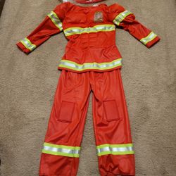Fireman costume full body with Helmet
